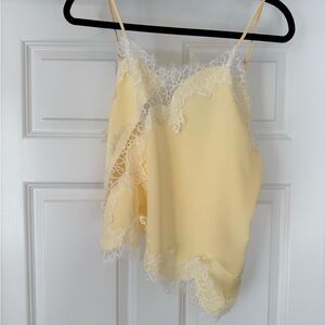Lace Accent Yellow Camisole